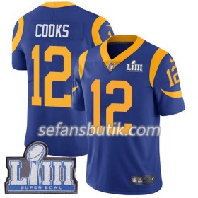 Los Angeles Rams Tröjor Brandin Cooks 12 Nike Royal 2019 Super Bowl LIII - Herr